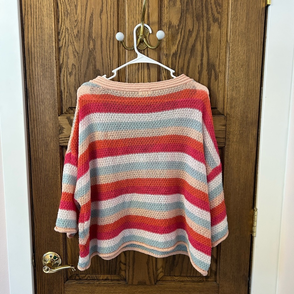 POL Multicolor Striped Women's Knitted Sweater Small - Picture 7 of 7